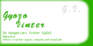 gyozo vinter business card